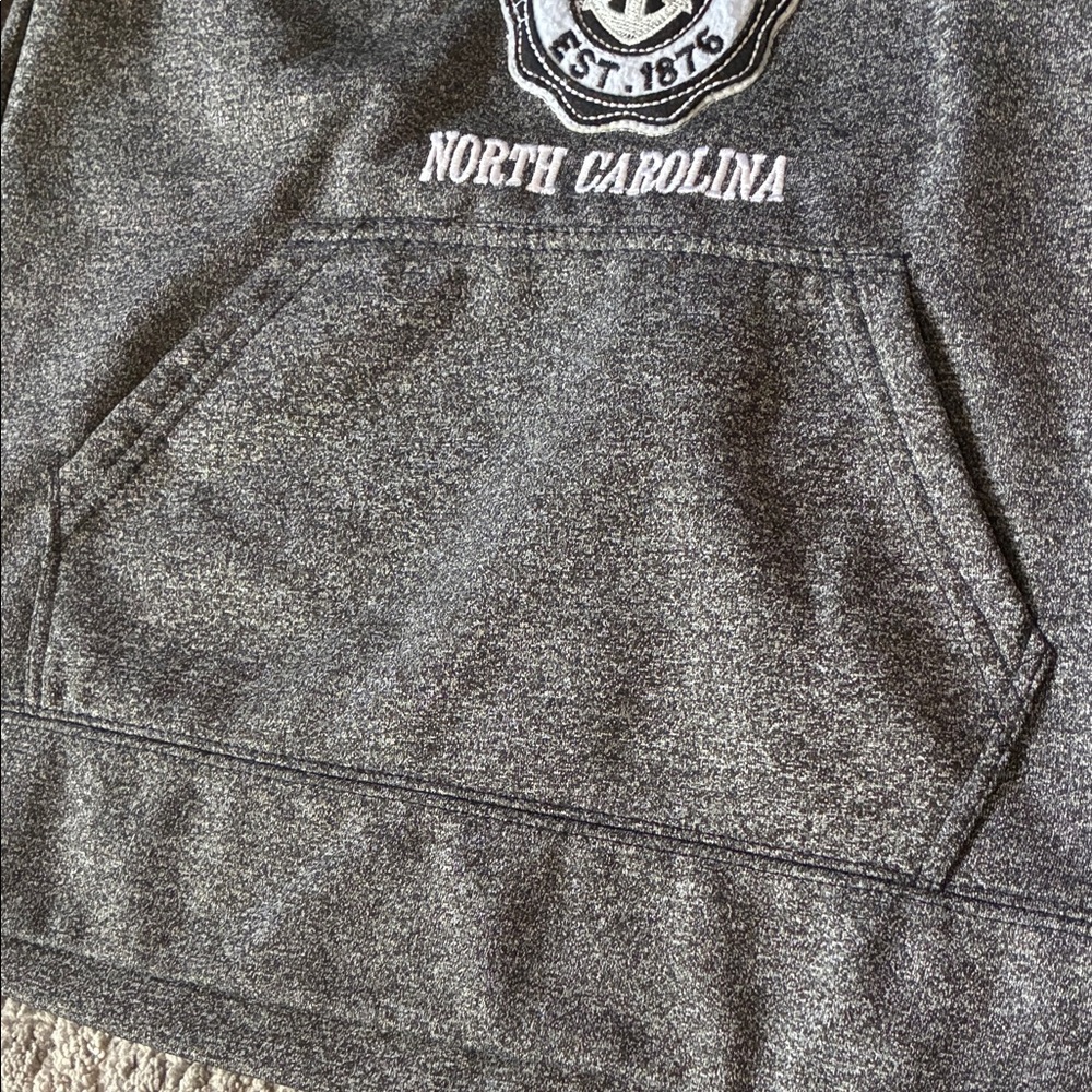 Kids' Hooded Sweatshirt - Charcoal Gray - Picture 3 of 4